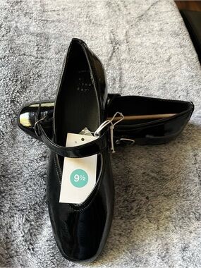 a new day Black Patent Mary Jane Flats